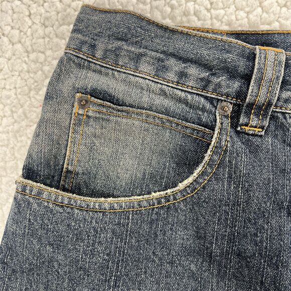 Anchor Blue Beyond Baggy Denim Shorts Men’s Size 29 Blue Y2K Hip Hop Streetwear - Picture 4 of 9